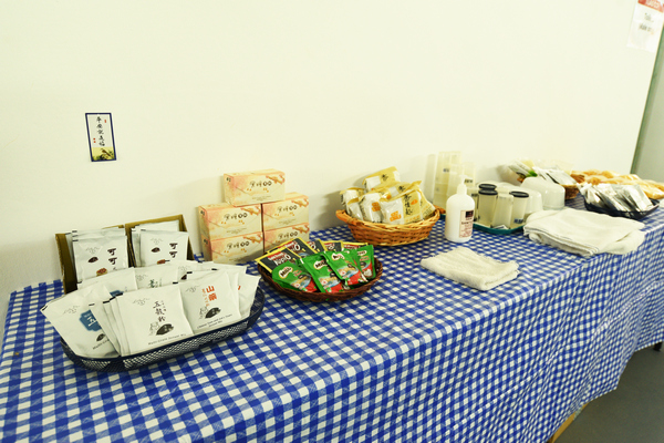 The pantry set up by volunteers for medical staff and facility staff.